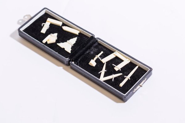 Masonic Eight Piece Tool Kit with 14K Gold Accent
