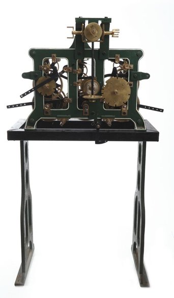 A RARE TOWER CLOCK - BY T. GAUNT, CIRCA 1880