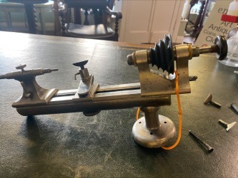 Vintage G. Boley Geneva Round Bar 8mm Watchmakers Lathe - Mechanically Complete + 14 Collets
