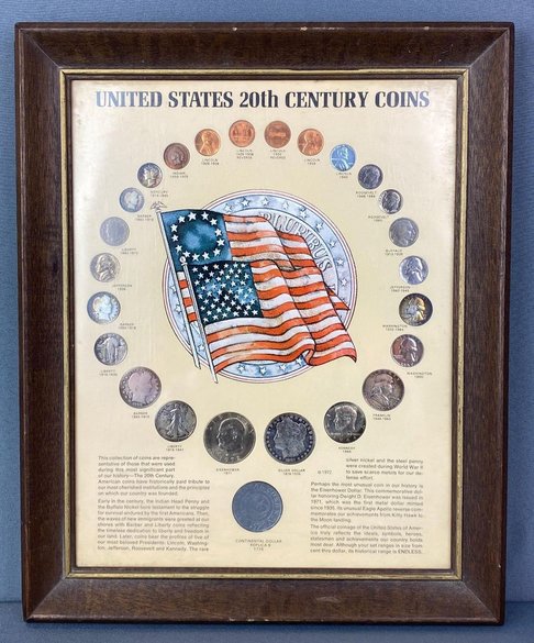 Kennedy Mint Framed American Coin Collection — 1972