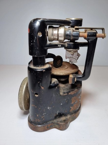 German WECO Optical Lens Cutter – Manual Precision Workshop Machine – Mid-20th Century